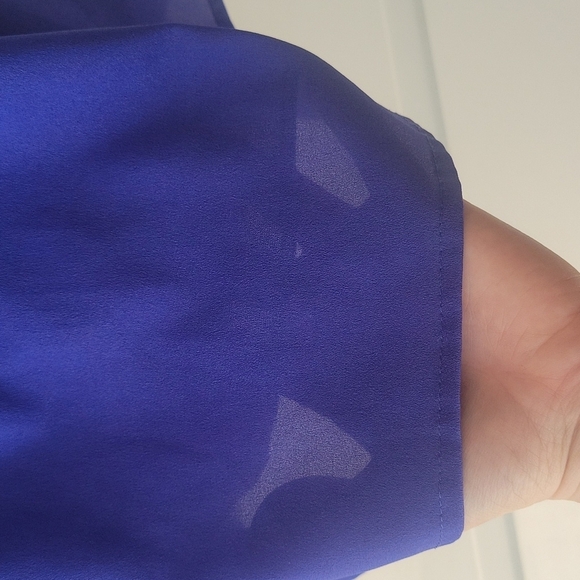 Summer Cocktail Mini Dress Black and Purple Cutout Medium - Picture 4 of 6